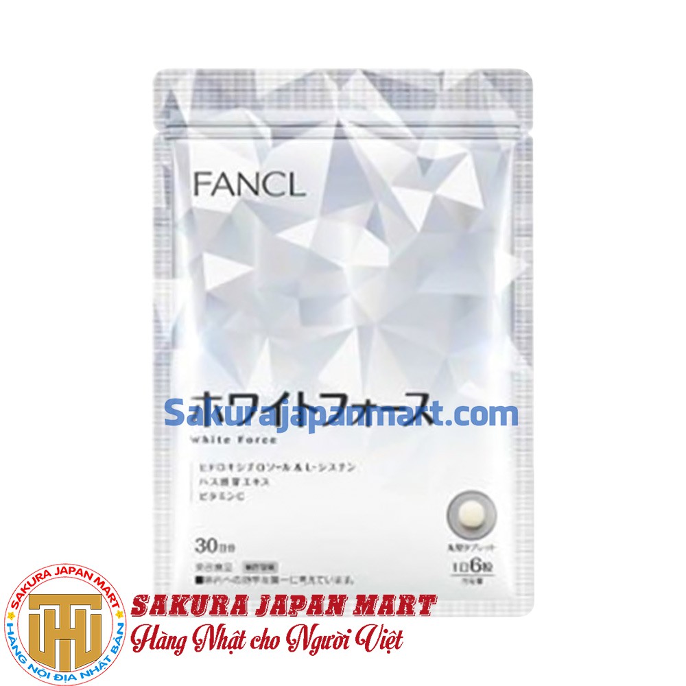 Viên uống trắng da Fancl White Force 180 viên